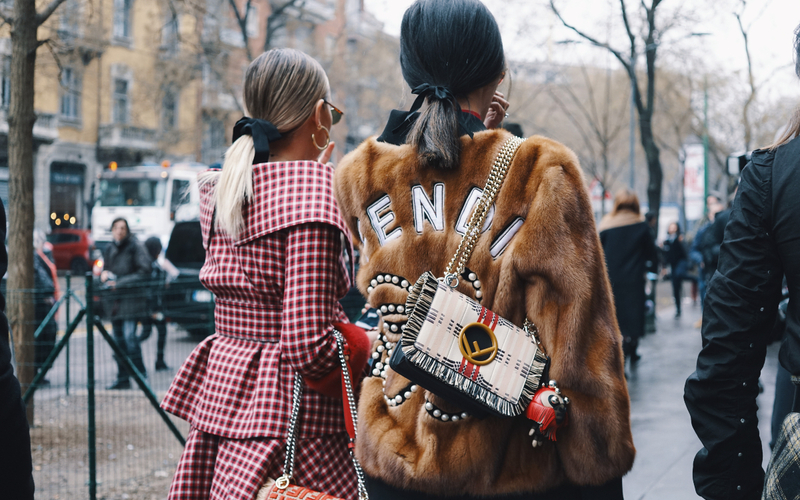 Ambiance de rue durant la Fashion Week 