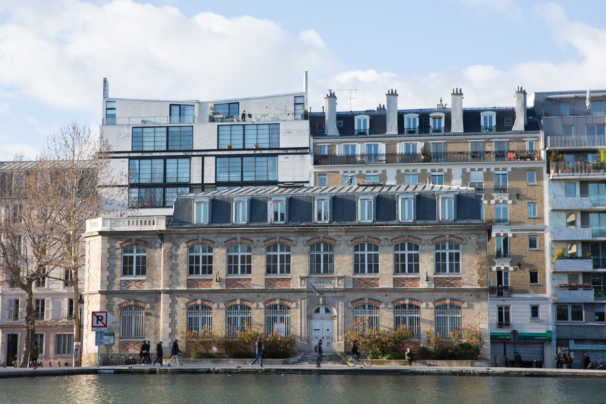 Maison des Canaux, bassin de la Villette.