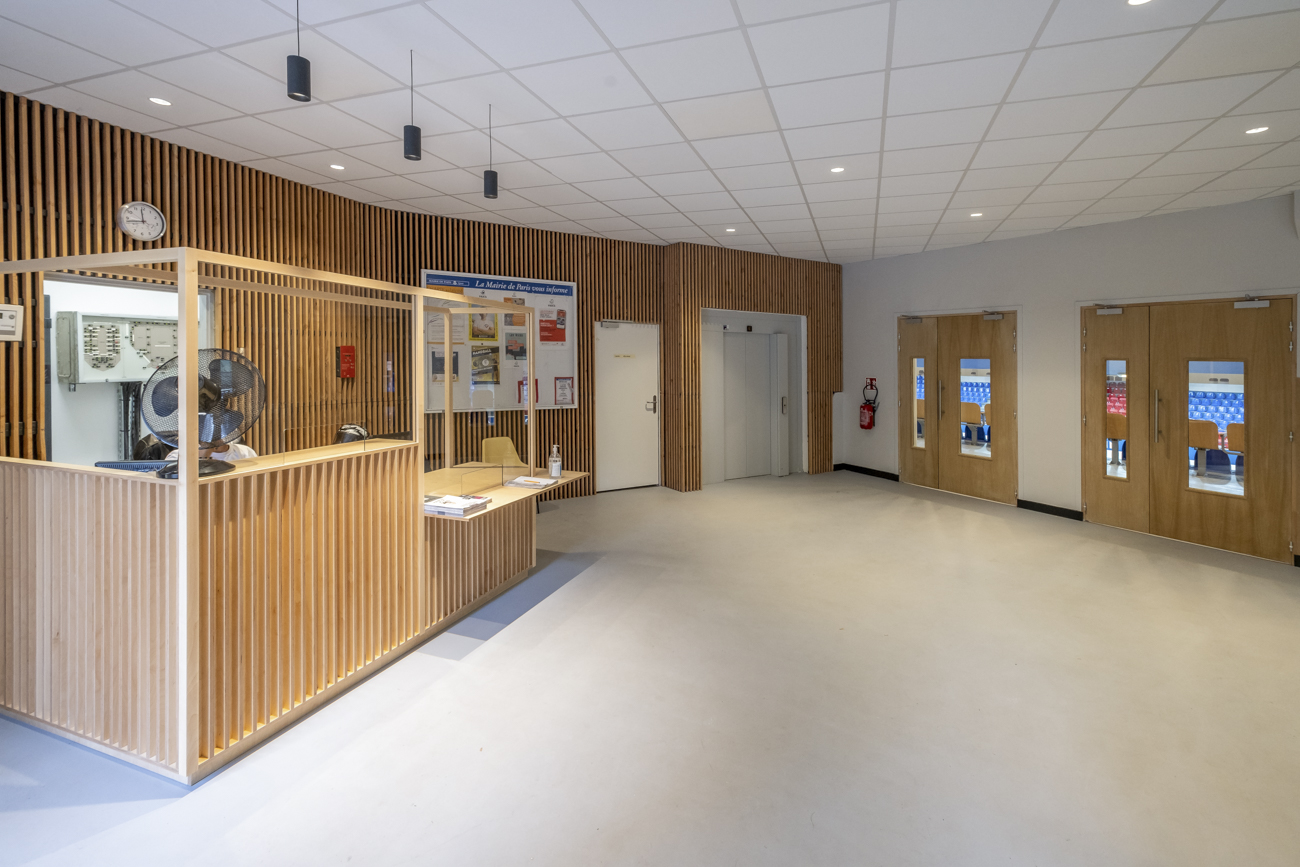 Accueil du stade Pierre de Coubertin rénové