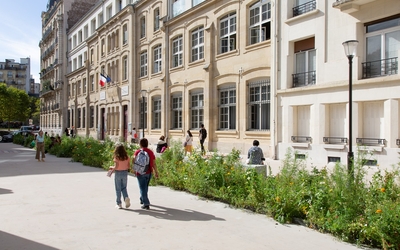 Photo de l'aménagement de la rue Elbé dans le 7e arrondissement