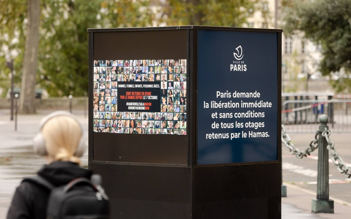 Quadripodes pour la libération des otages retenus par le Hamas