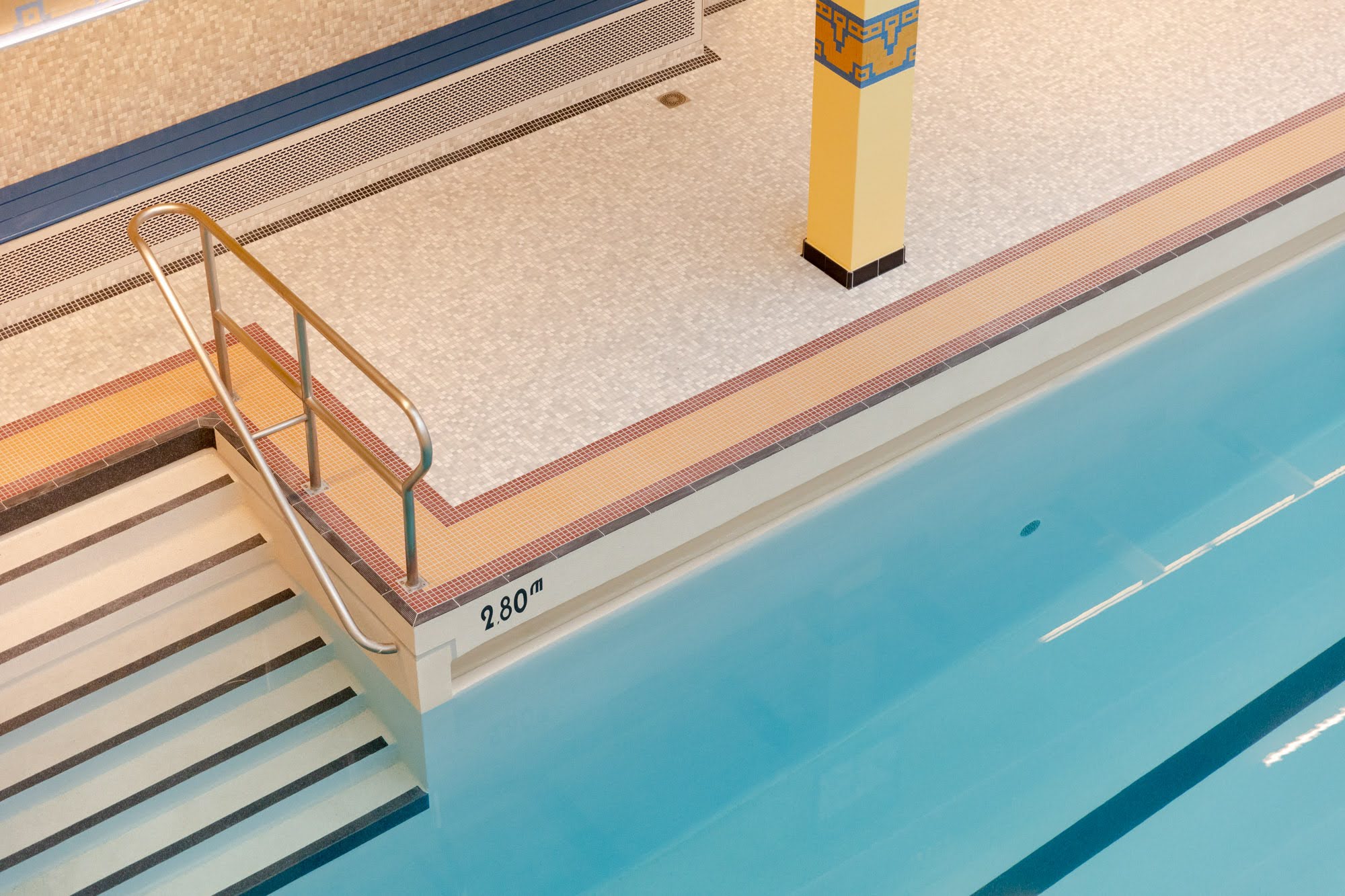 Le petit bain de la piscine Pontoise après rénovation.