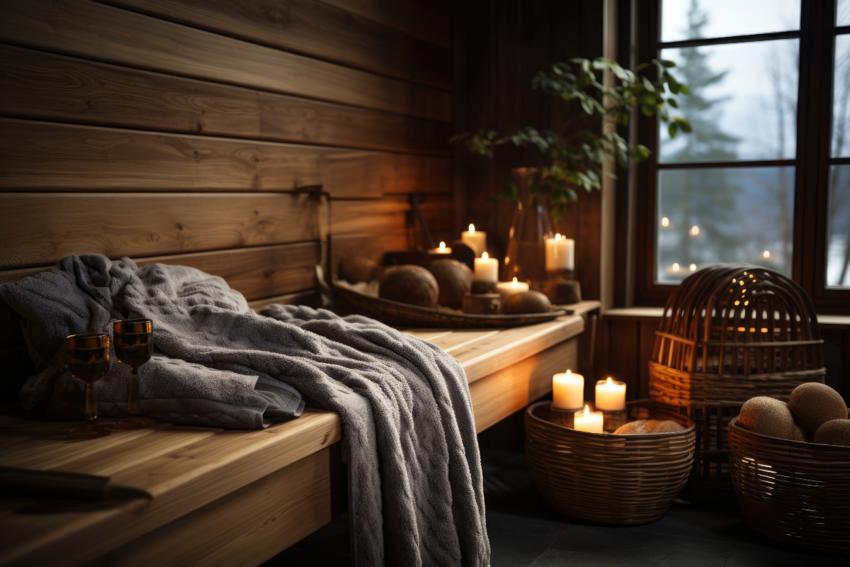 Sauna nordique.