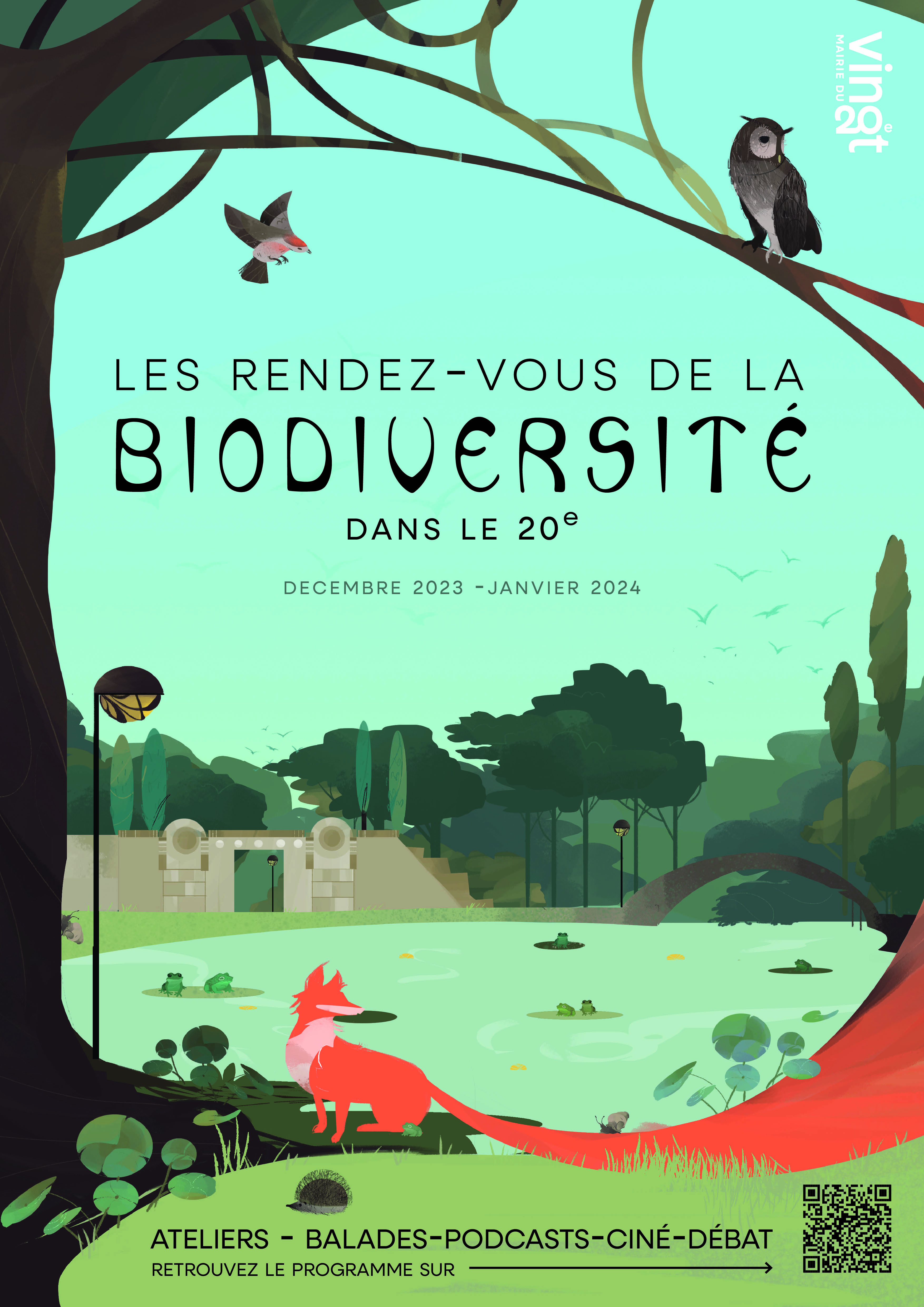 Les Rendez-vous de la biodiversité dans le 20e