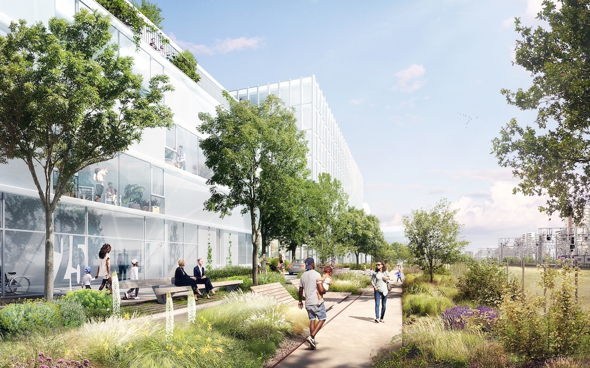 Visuel du futur quartier Hébert dans le 18e arrondissement