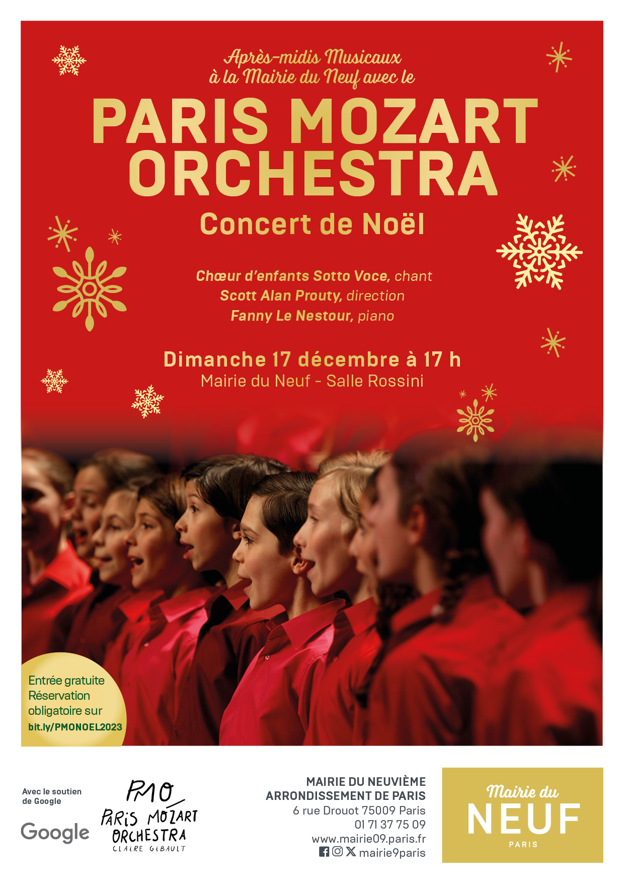 Concert de Noël du Paris Mozart Orchestra - Dimanche 17 - Mairie