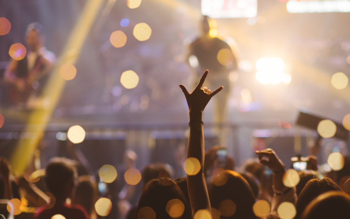 Ambiance de concert.