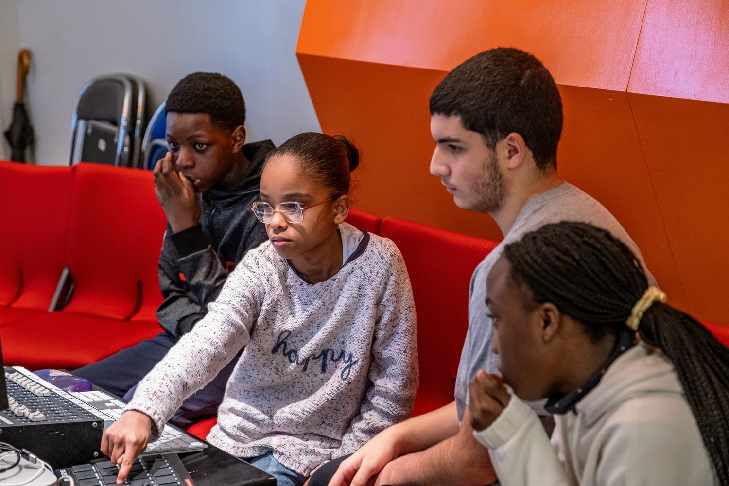 Atelier musique pour enfants à la Philharmonie.