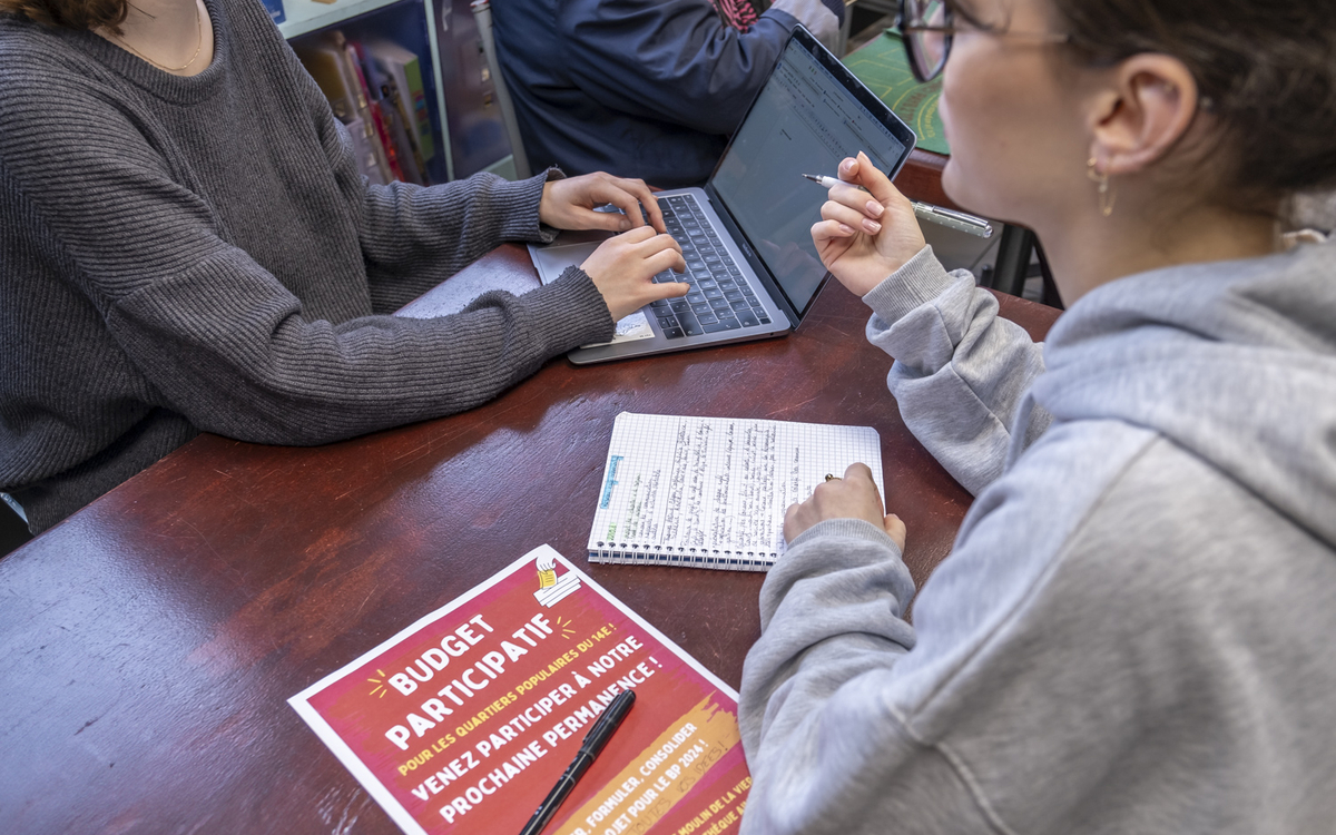 Budget participatif avec l'association Moulin à café.