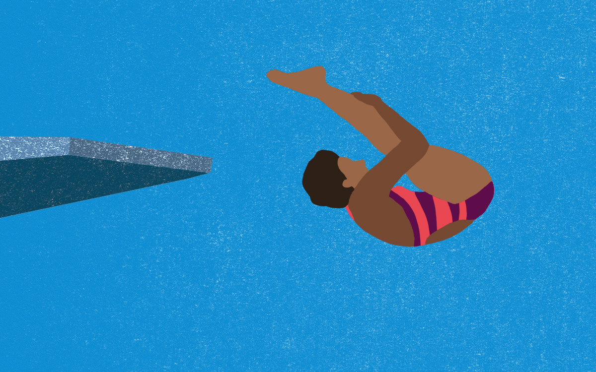 Illustration d'un plongeur