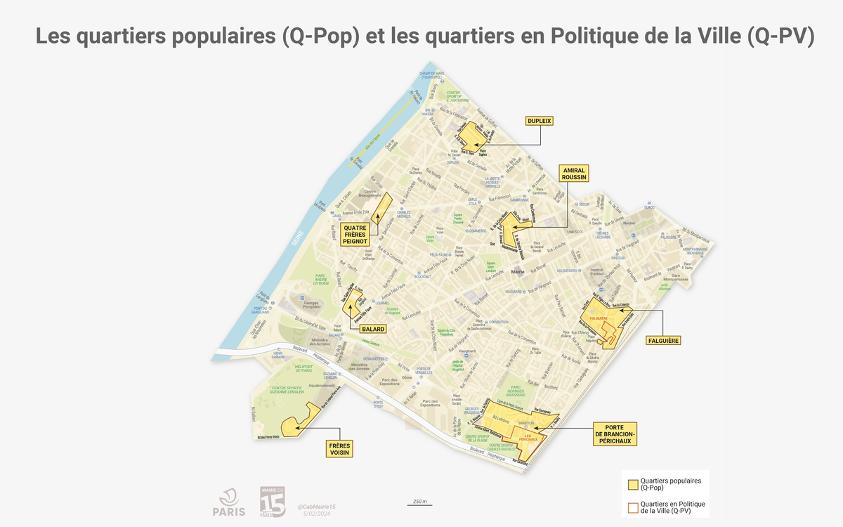 Les Quartiers Prioritaires « Politique de la Ville » - Mairie du 15ᵉ