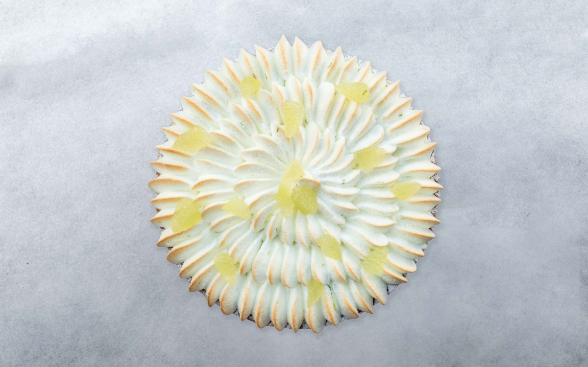 Tarte meringuée au citron. 