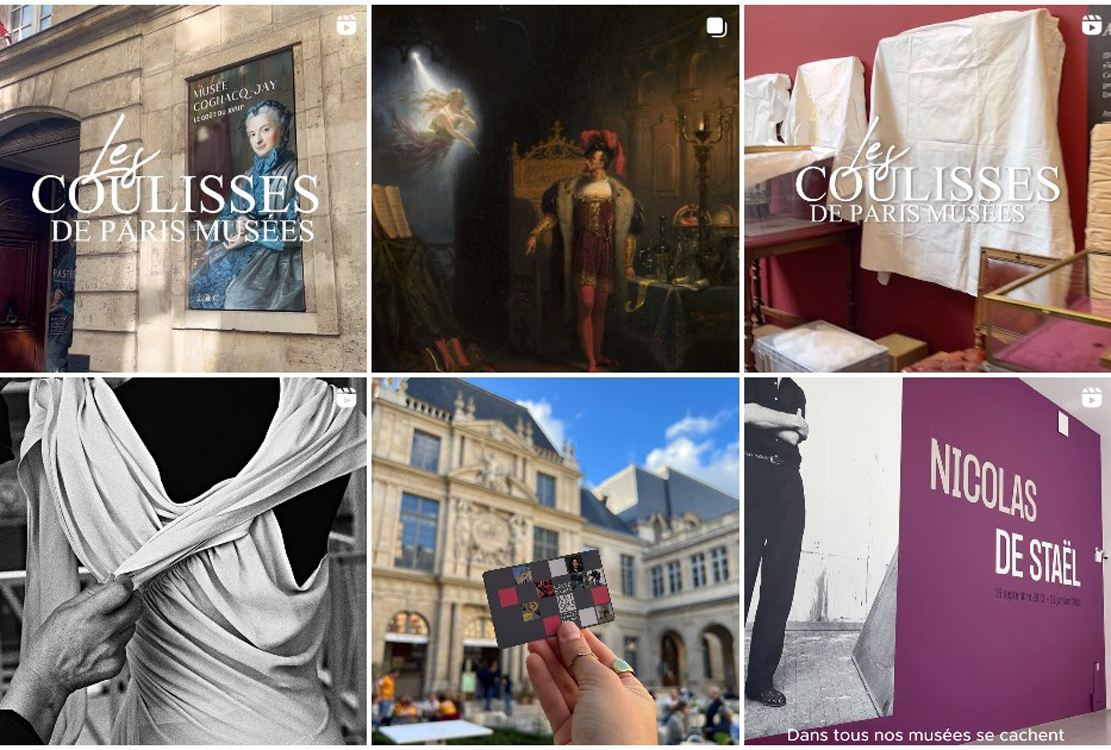 Compte instagram Paris Musées.