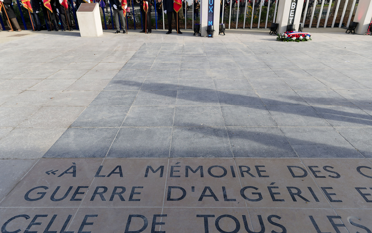 Cérémonie nationale d’hommage aux victimes de la guerre d’Algérie et des Combats du Maroc et de la Tunisie, présidée par Patricia Mirallès, au Mémorial National, Quai Branly. 