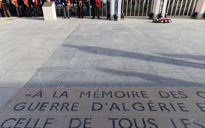 Cérémonie nationale d’hommage aux victimes de la guerre d’Algérie et des Combats du Maroc et de la Tunisie, présidée par Patricia Mirallès, au Mémorial National, Quai Branly. 
