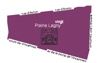 Plan quartier Plaine Lagny