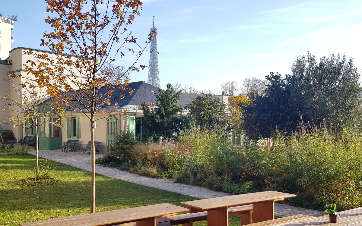 Vue du jardin de la maison de Balzac