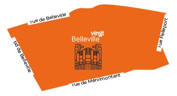 Plan quartier Belleville