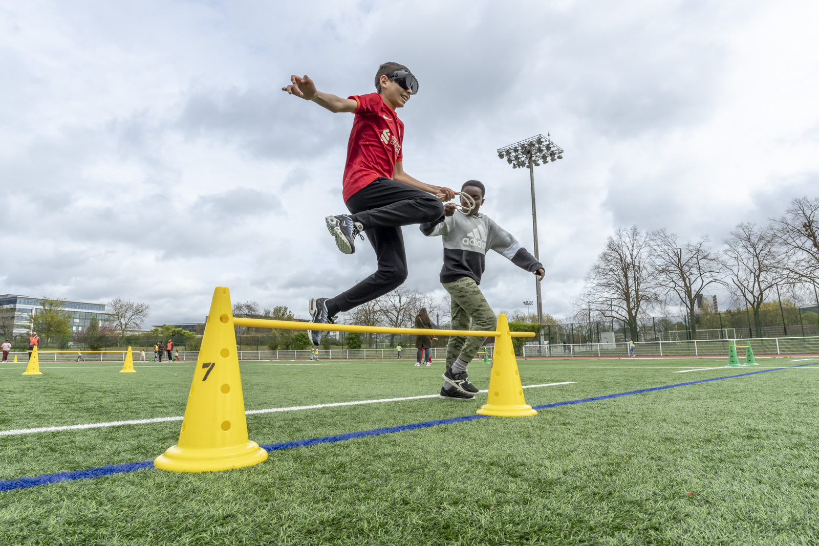 Jeux sportifs scolaires au centre sportif Suzanne Lenglen 