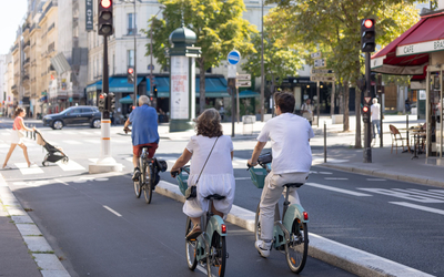 Piste cyclable rue de Vaugirard