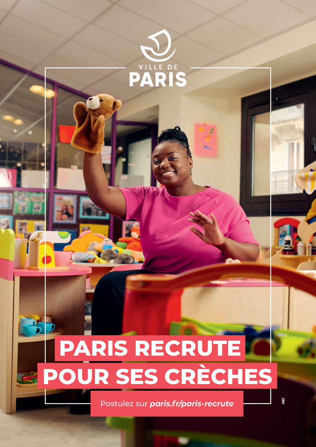 Affiche campagne de recrutement-Puériculture