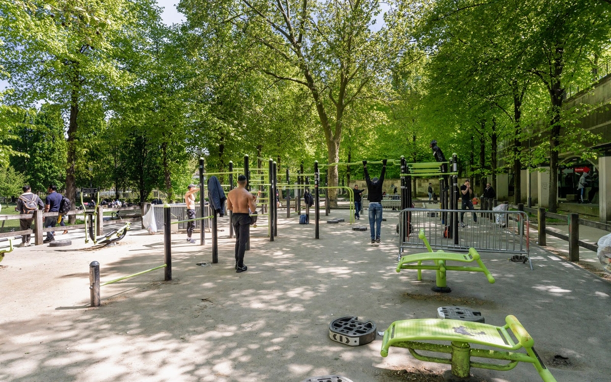 Street workout au parc de Bercy