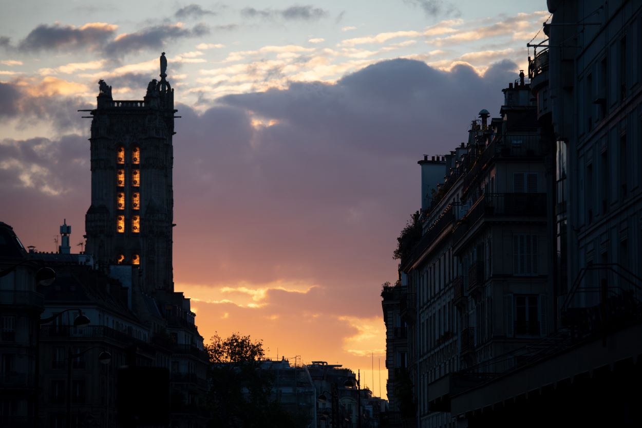Vue sur la tour Saint-Jacques
