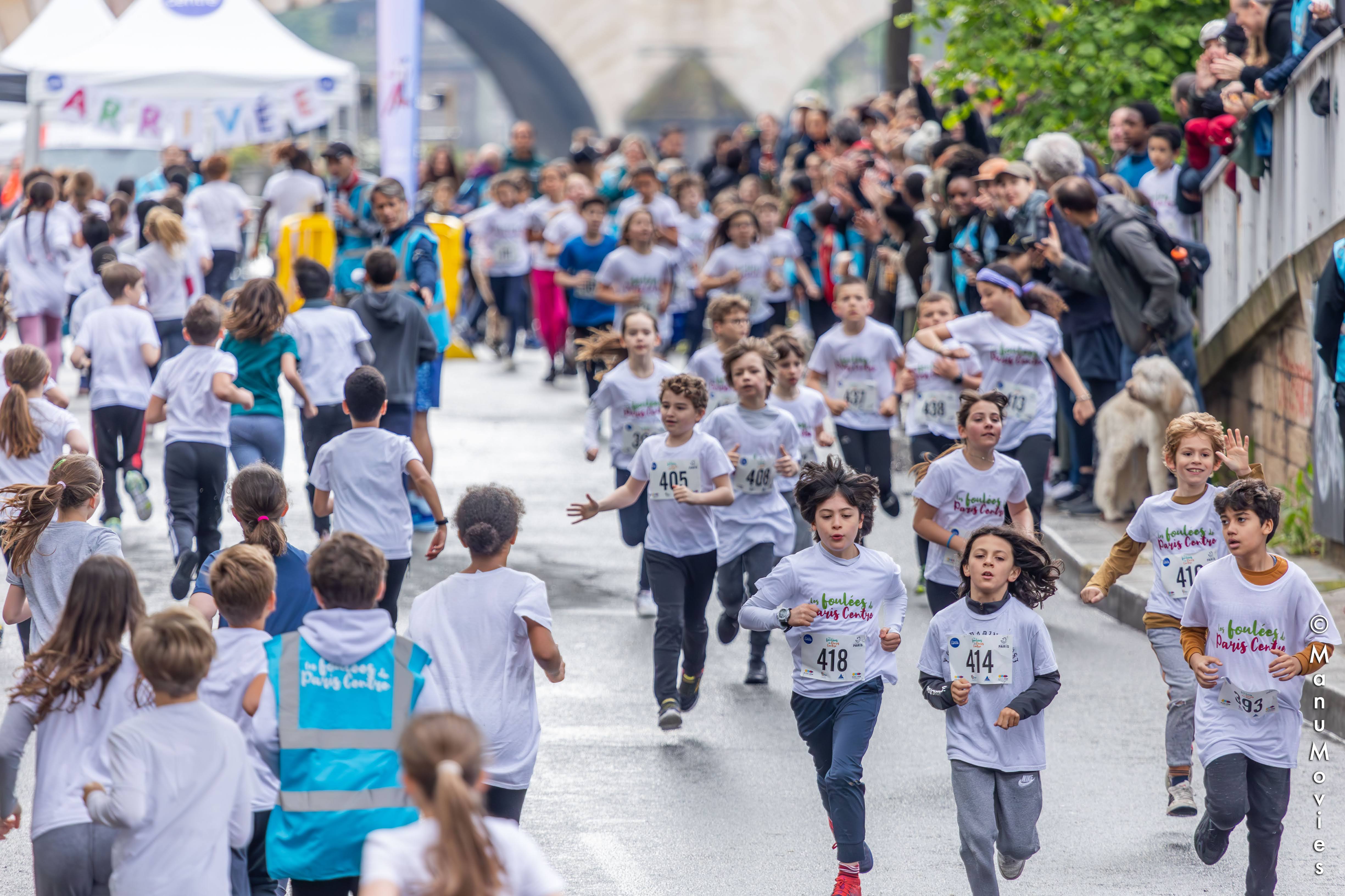 Coureurs à l'occasion des Foulées de Paris Centre