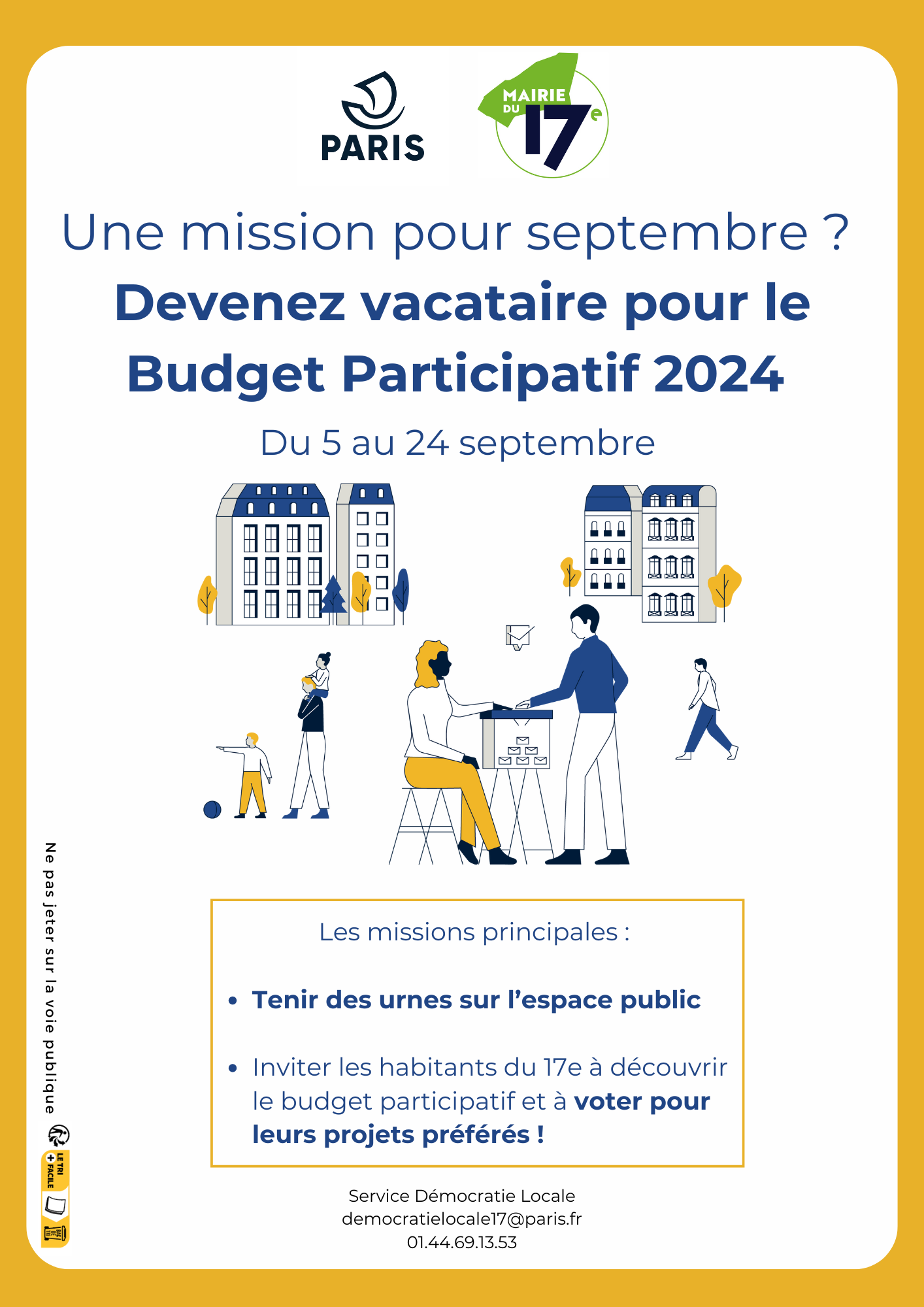 Devenez vacataire pour le Budget Participatif 2024