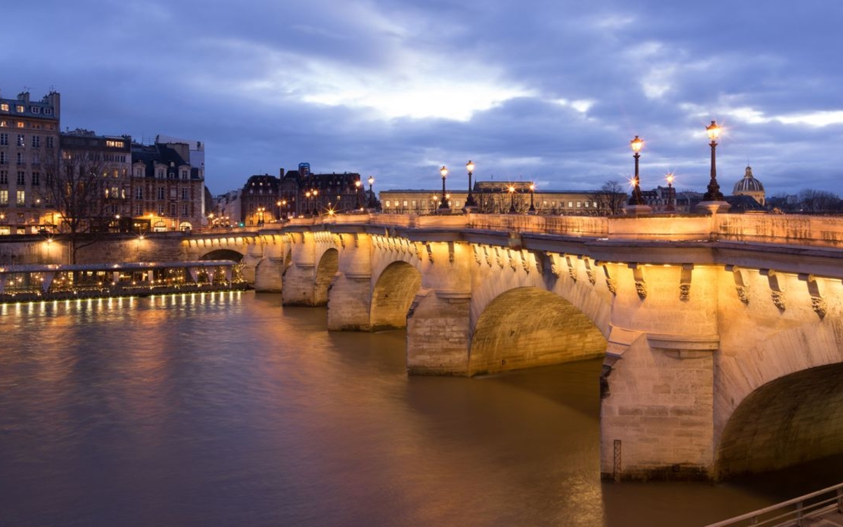 Illustration du pont neuf de nuit