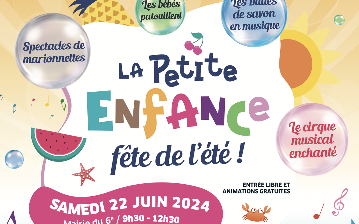 Affiche de la petite enfance ete 2024