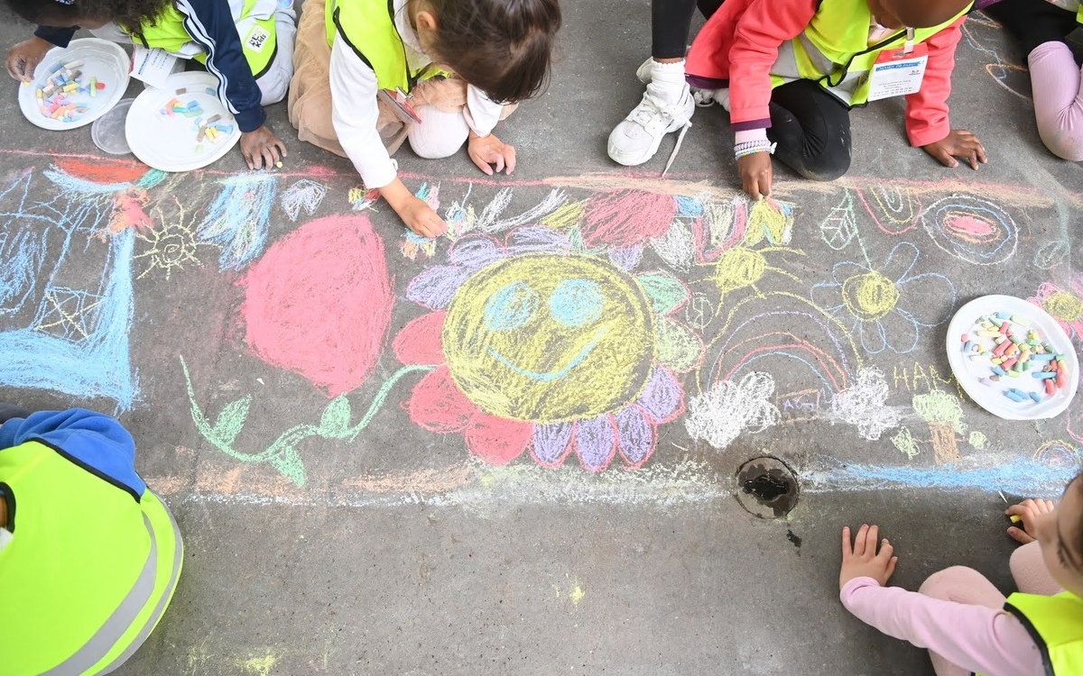Le Festival de la craie boulevard Vincent Auriol