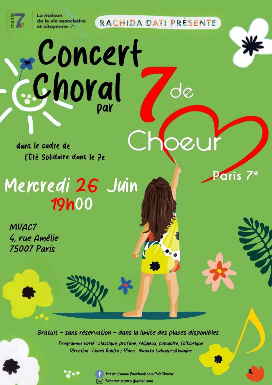 chorale Concert 7 de Choeur