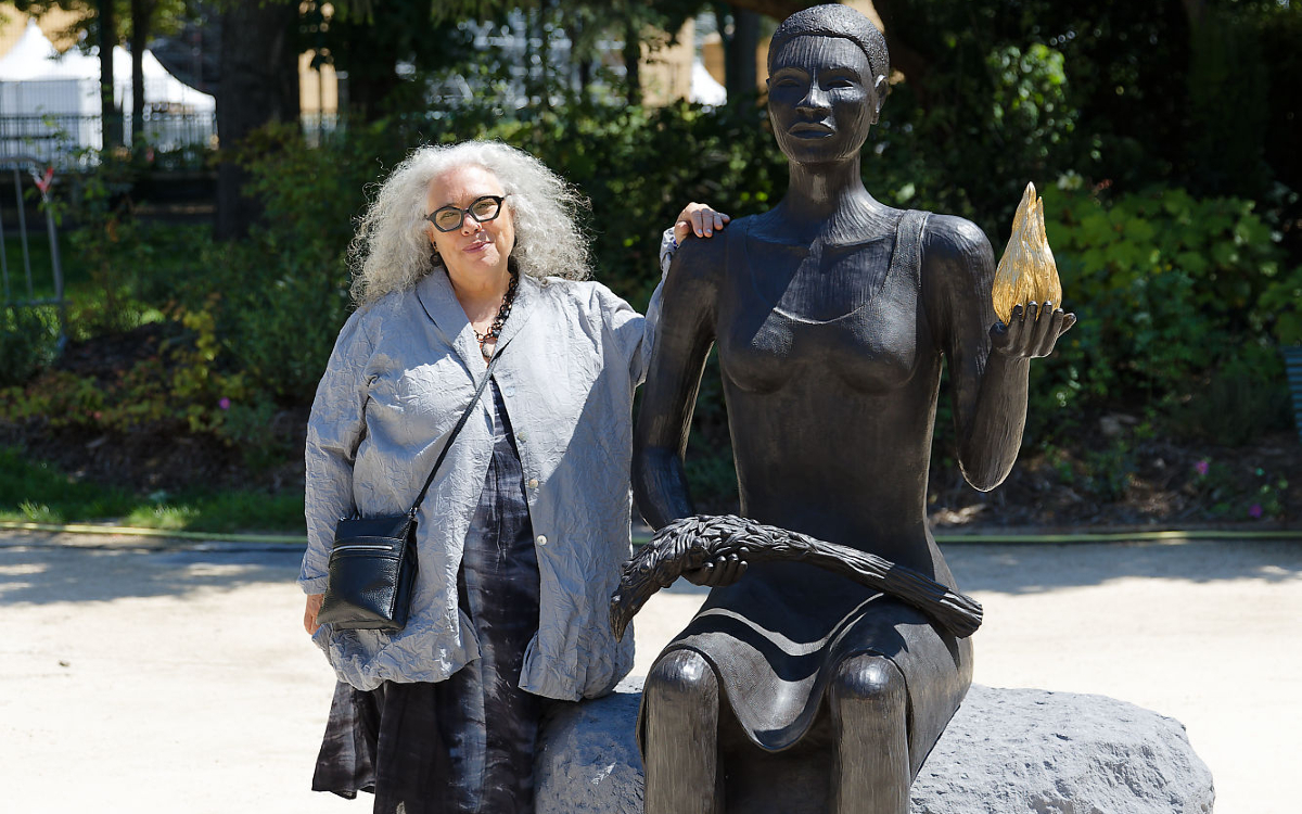 L'artiste Alison Saar et sa sculpture olympique