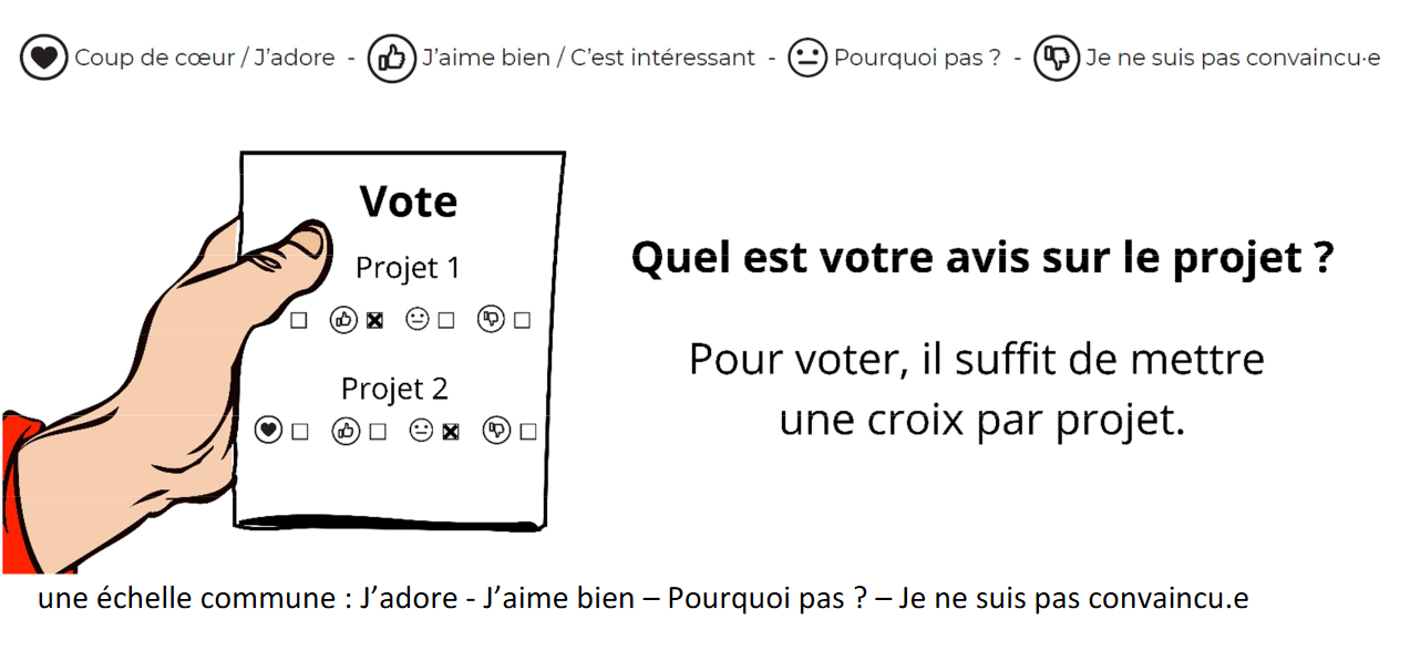 Illustration du vote majoritaire