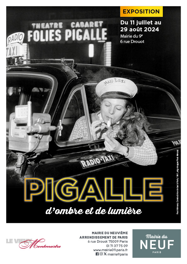 affiche avec une femme taxi fumant une cigarette