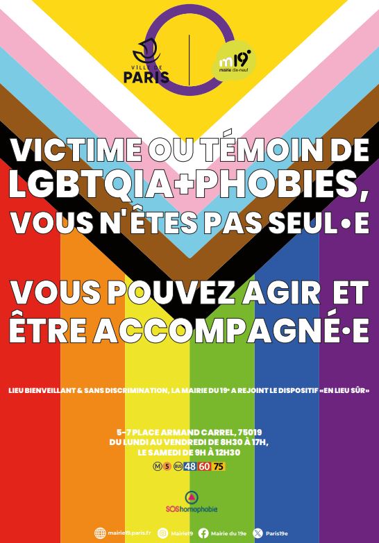 flyer contre les LGBTQIA+phobies