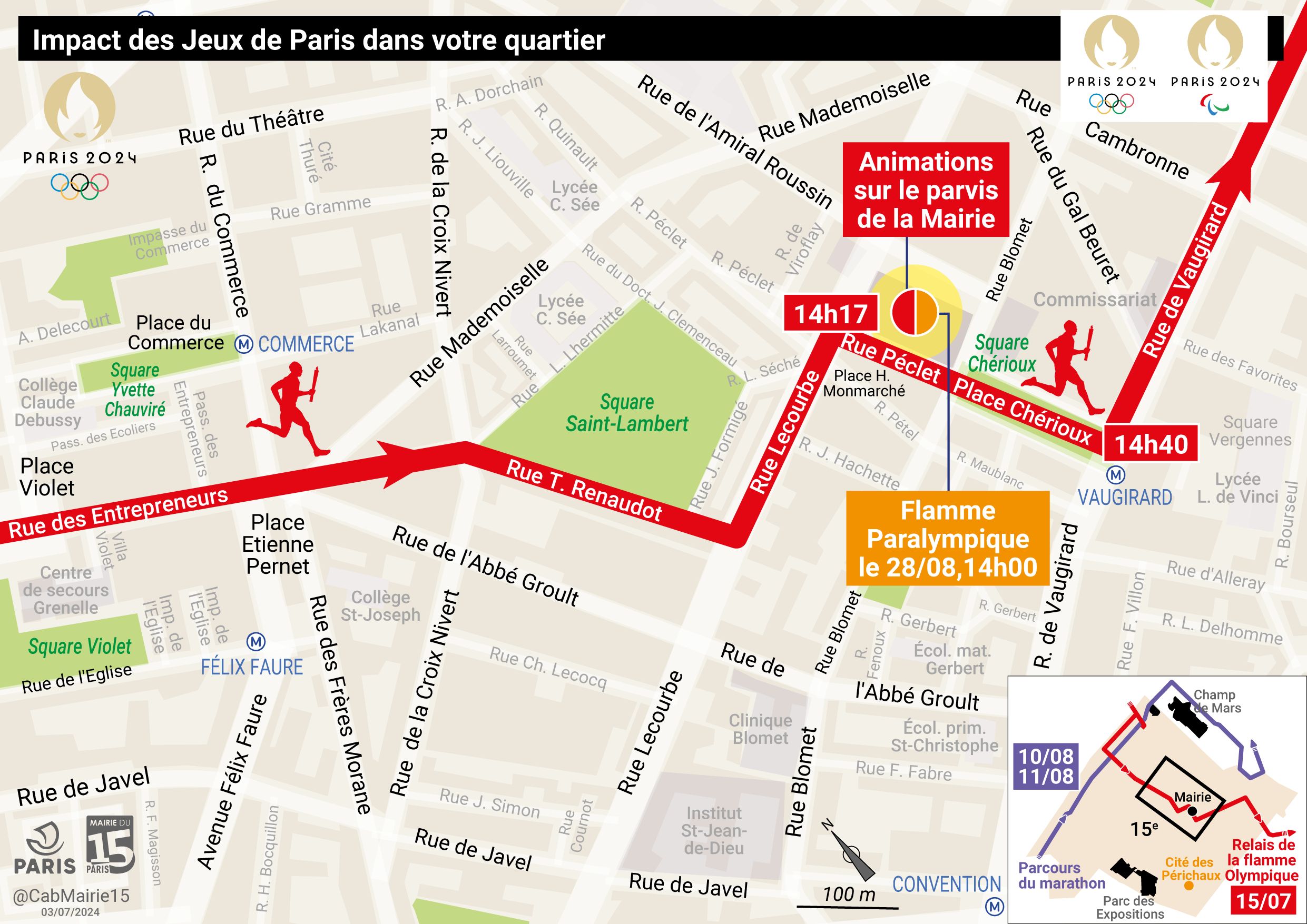 Jeux de Paris dans le 15e, découvrez la carte