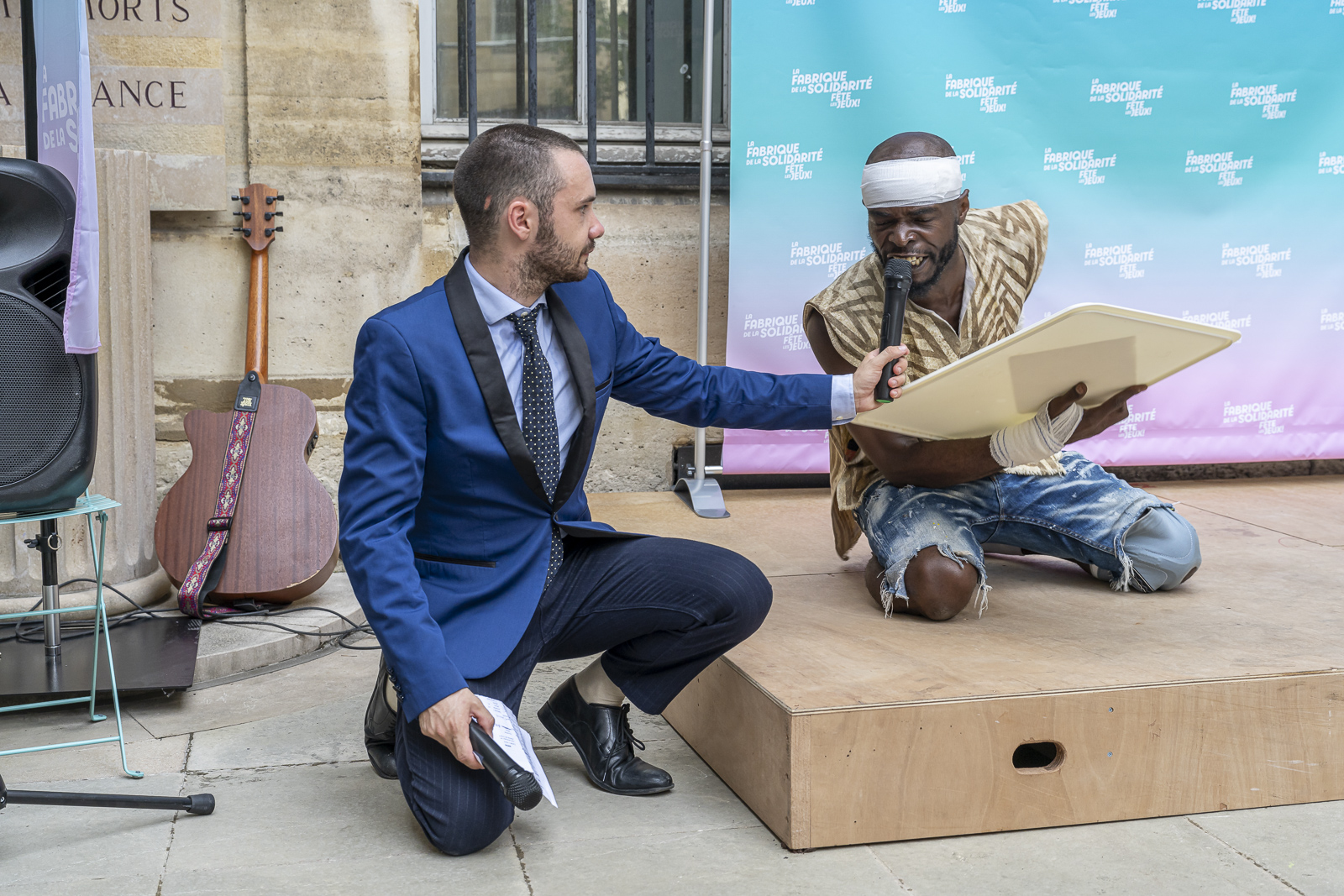 Photo d'un artiste lors de la soirée Paris solidaire a un incroyable talent 