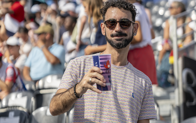 Supporter au Parc des champions du Trocadéro