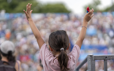 Supporter enfant au Parc des champions du Trocadéro