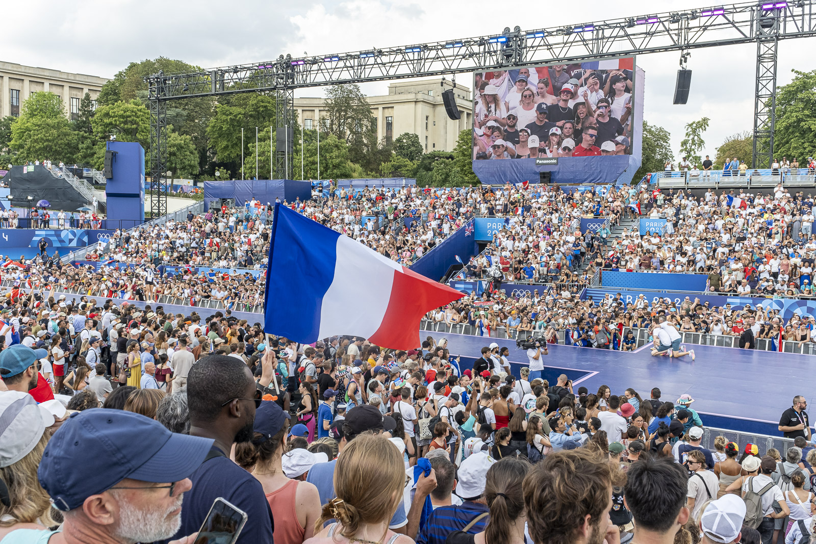 Vue du Parc des champions au Trocadéro