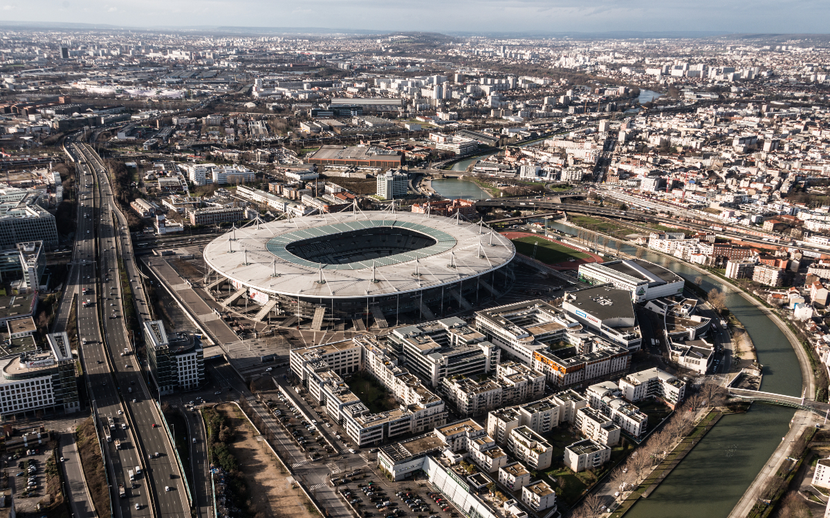 Aerial view of the Stade de France