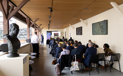 réunion des maires francophones sur la terrasse du musée Bourdelle