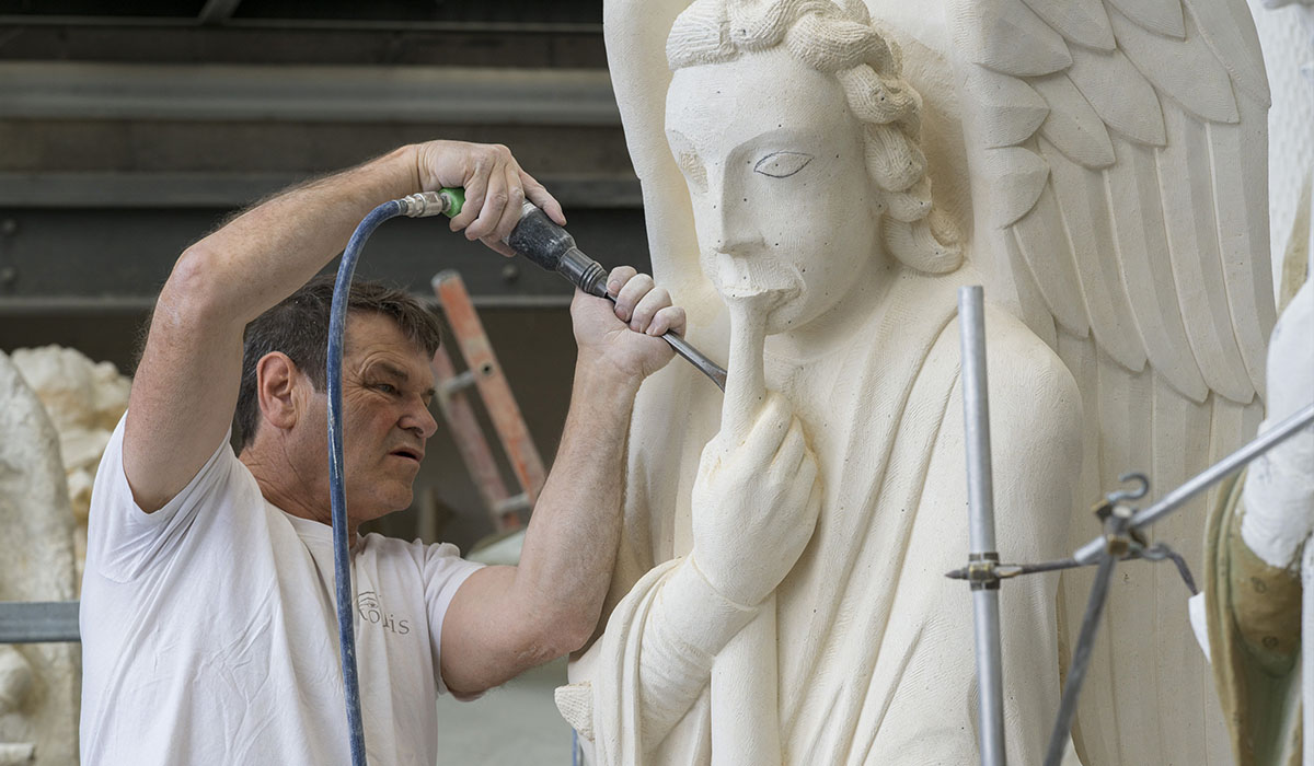 Restauration de L'Ange à la trompette