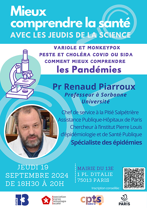 Affiche d'une conférence dans le cadre du cycle « Mieux comprendre la santé »