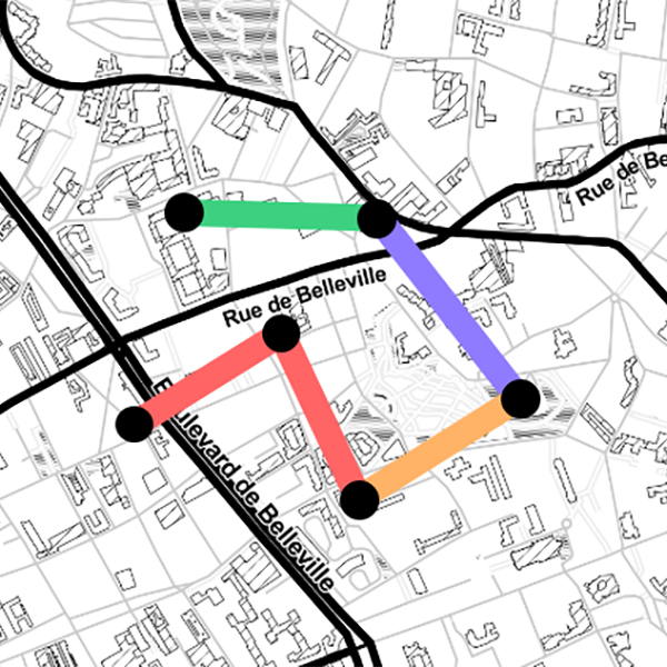 Plan de balade Bas Belleville