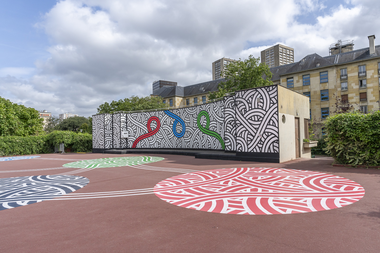 Fresque de Jordan Saget au parc de Choisy