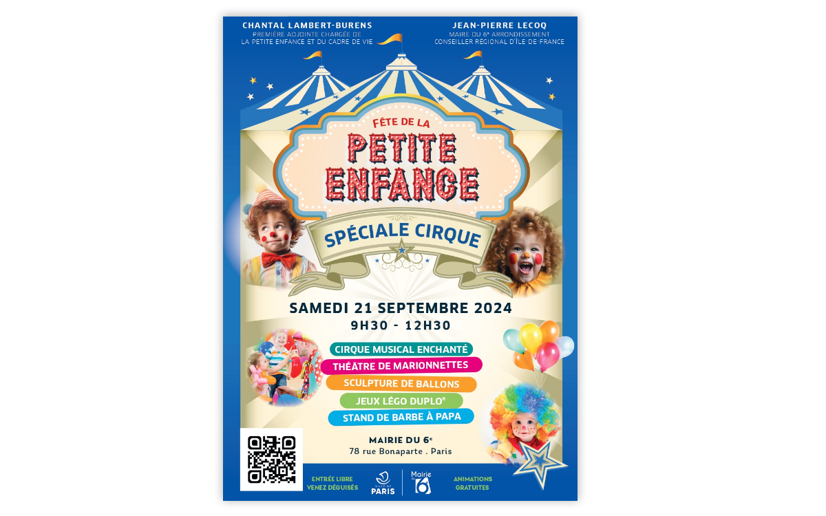 Dépliant Petite enfance cirque 2024