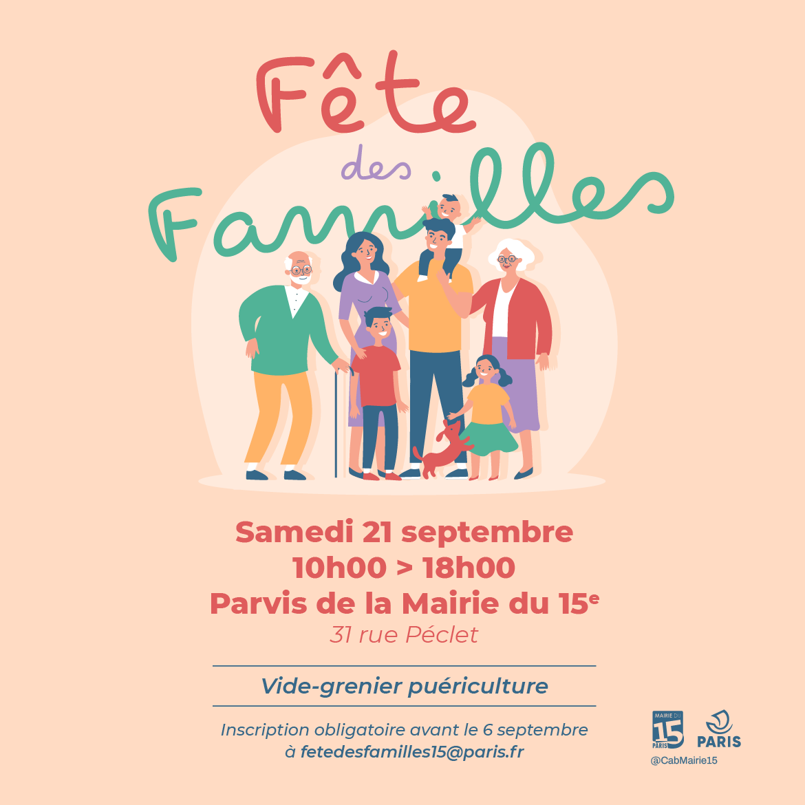 Découvrez le visuel de la fête des familles